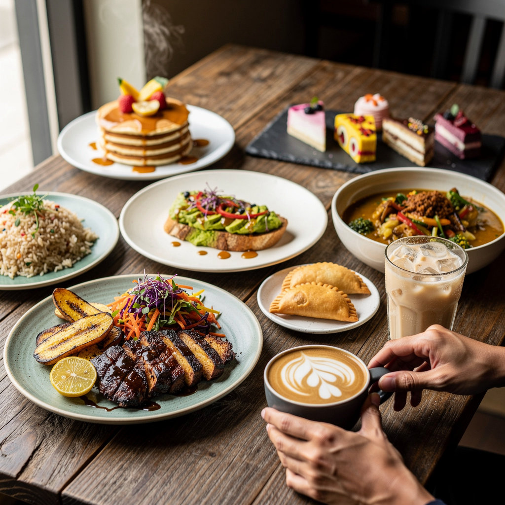 Orlenes Kitchen full menu - Jamaican fusion cafe food and beverages in Cambridge